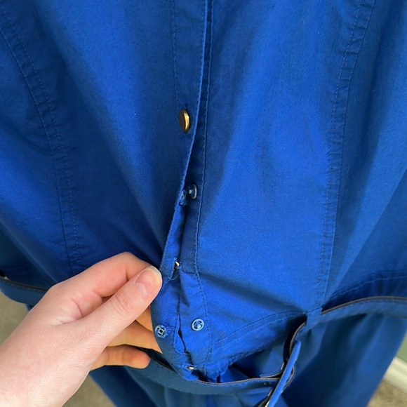 Dynamite Royal Blue Shirt Dress - Picture 6 of 6